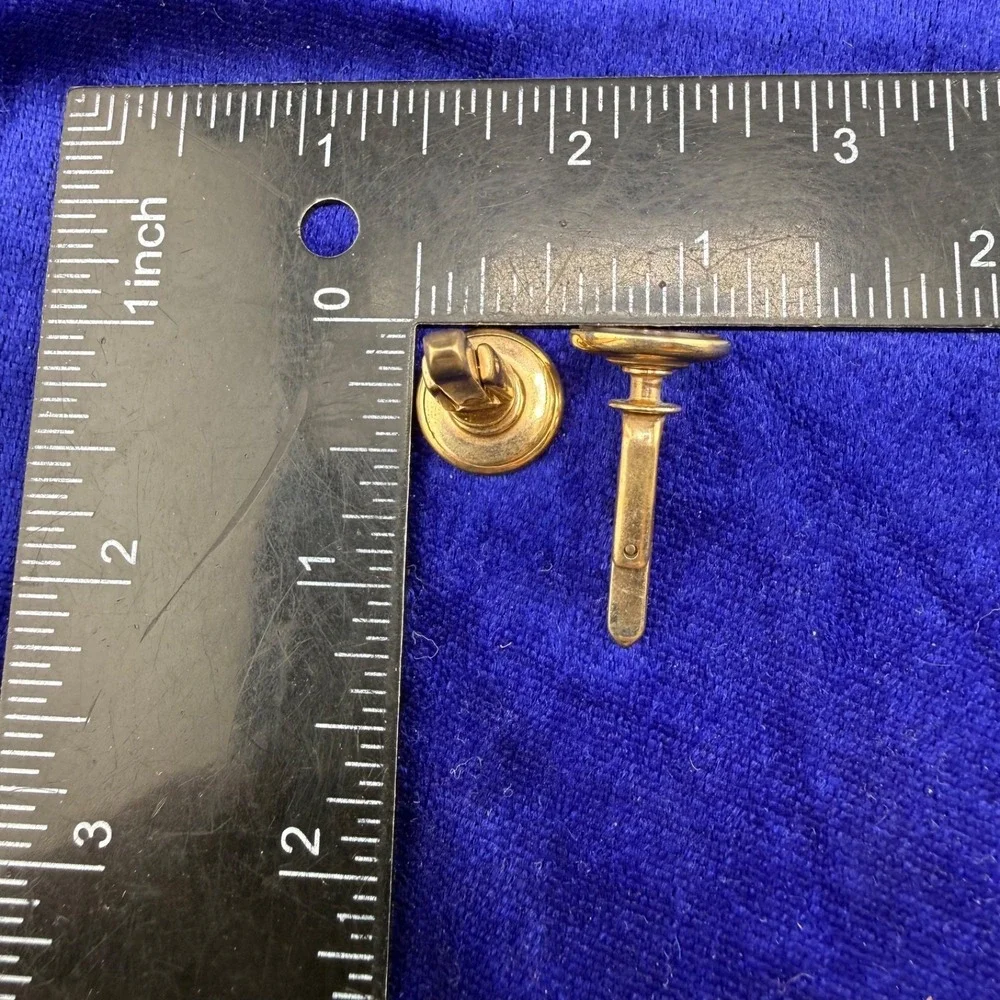 Vintage Cufflinks Abalone Gold Tone